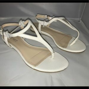 Nine West White Sandals
